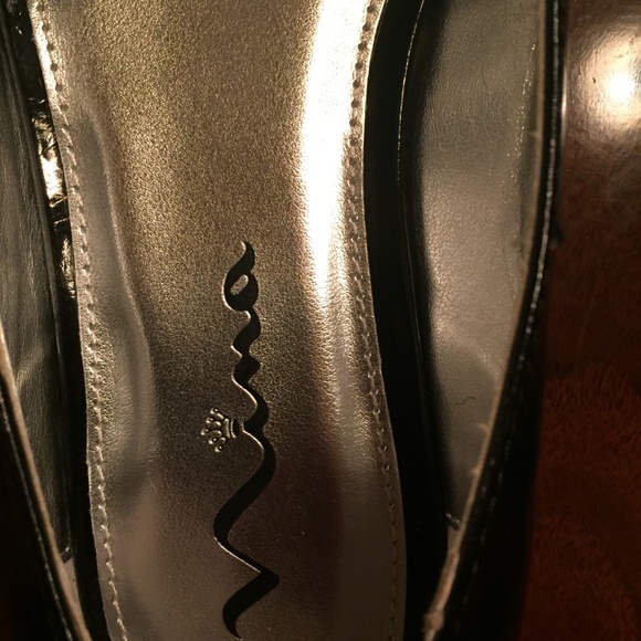 Nina Girls Black Patent Ballet Flat Dress Shoe 5 - Picture 5 of 6